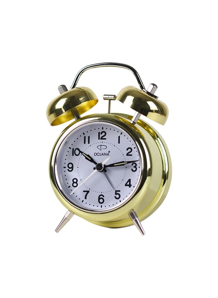 Dojana Silent Steel Alarm Clock with Twin Bell - Image 2