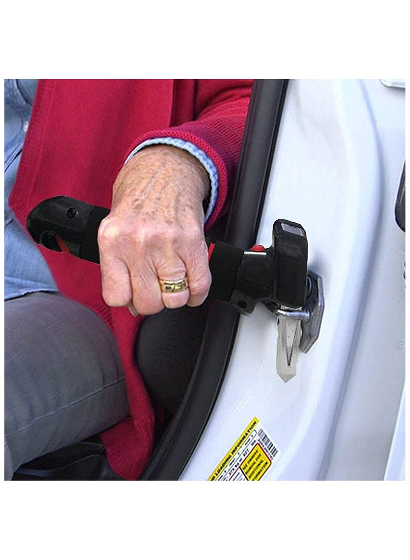 general Vehicle Support Handle 4 in 1 Standing Mobility Aid Door Cane Handle Grab Bar with LED Flashlight  Nylon Standing Aid Safety Handle for Elderly - Image 5