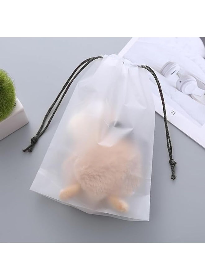 VIUAUAX 12 قطعة حقائب أحذية للسفر، حقيبة تنظيم أحذية شفافة مع حبل، حقائب أحذية برباط محمولة حقائب تخزين أحذية للرجال والنساء - Image 2