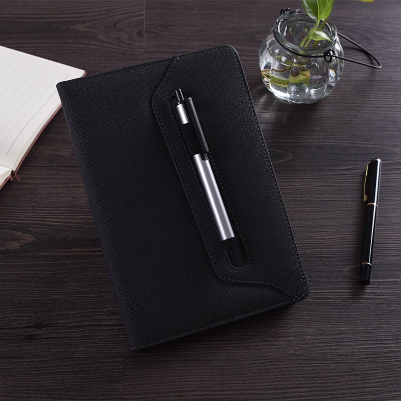 A5 Notebook Cloth Imitation Leather Business Notebook Notebook Creative Retro Diary Printed Logo Gift Box Set - Image 1