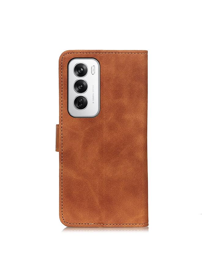 اس-توب جراب هاتف OPPO Reno12 5G Global KHAZNEH جراب هاتف جلدي قابل للطي بملمس كلاسيكي - Image 3