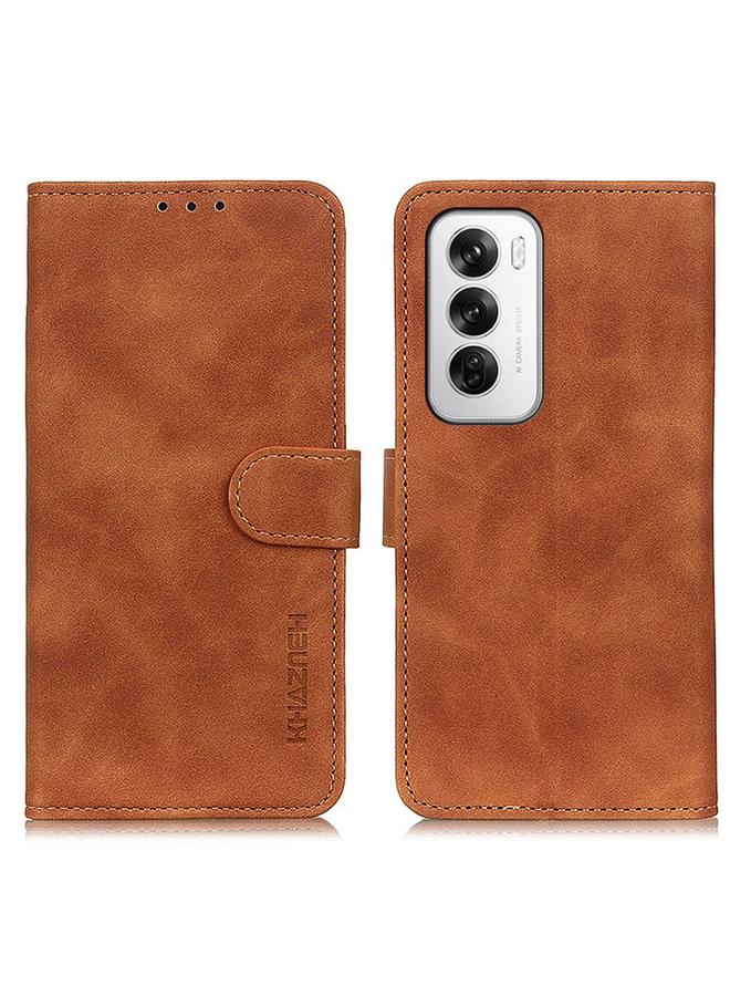 اس-توب جراب هاتف OPPO Reno12 5G Global KHAZNEH جراب هاتف جلدي قابل للطي بملمس كلاسيكي - Image 1