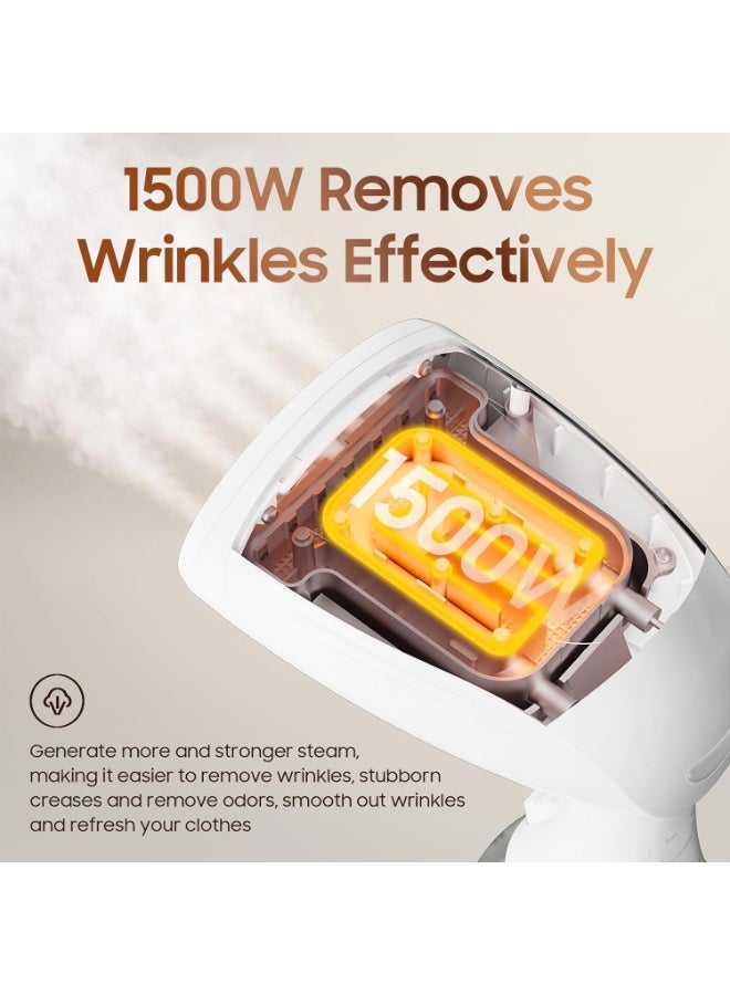 DUNISO Garment Steamer Iron，Handheld Garment Steamer，Portable Steam Iron，Space Saving，Leak Proof，for Home，Office & Travel，1500W 300ML - Image 3