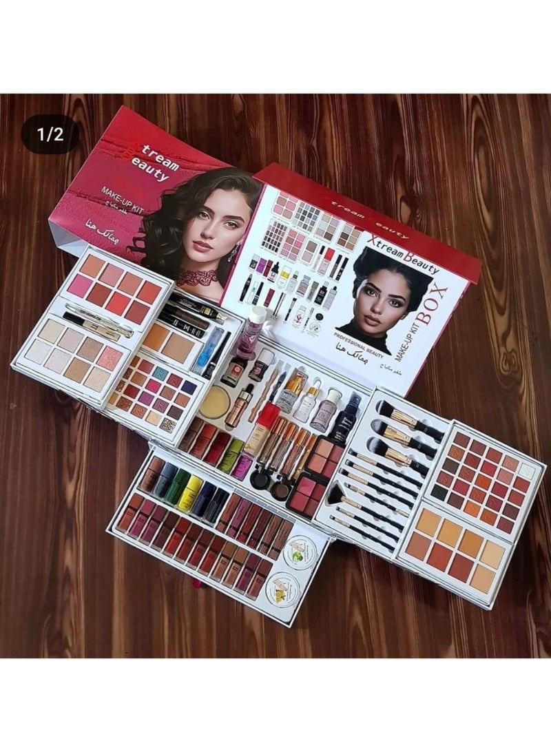 إكستريم بيوتي طقم مكياج بوكس فاخر بجميع منتجات التجميل اطلاله ساحره