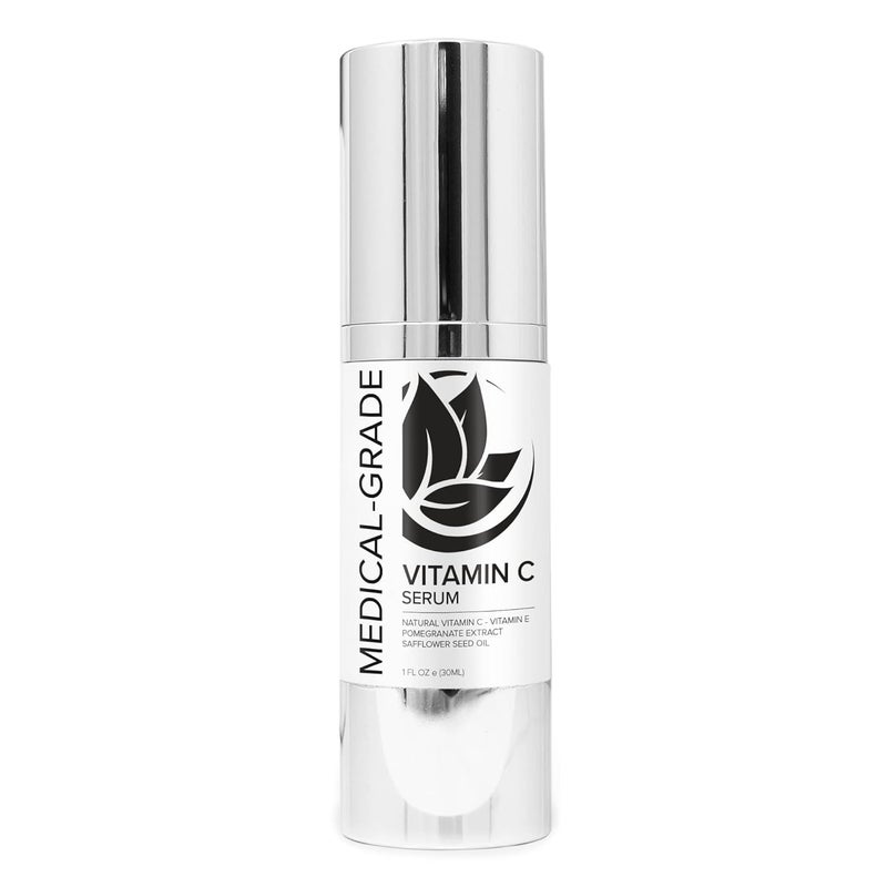 Microderm GLO  Vitamin C Serum Professional Brightening Facial Skin Serum with Advanced Collagen Boosting AntiAging Vitamin C  E to Help Skin Look More Firm Even Textured and Radiant 1 Oz