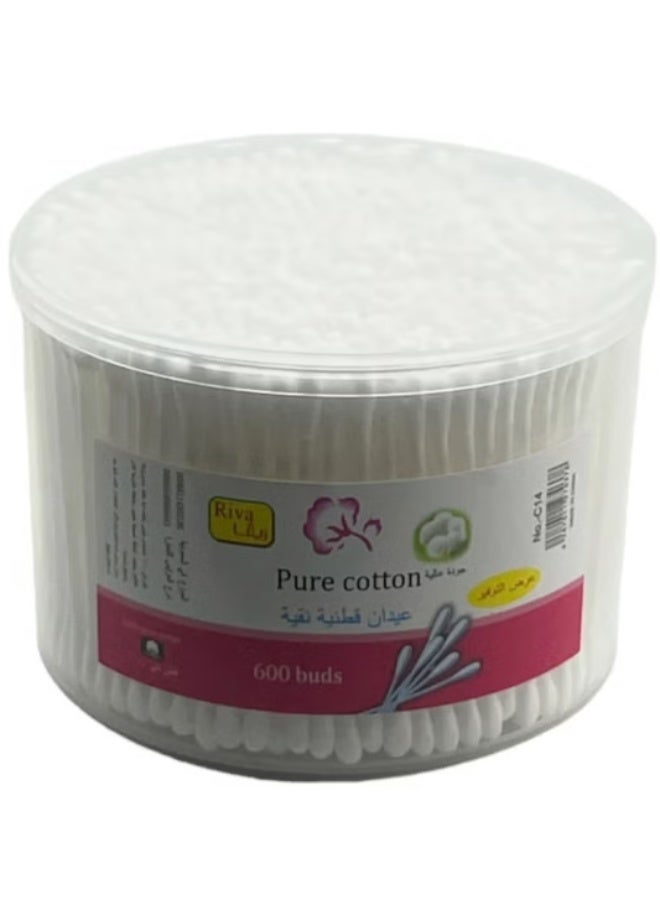 ريفا أعواد قطنية نقية 600 قطعة - Image 1
