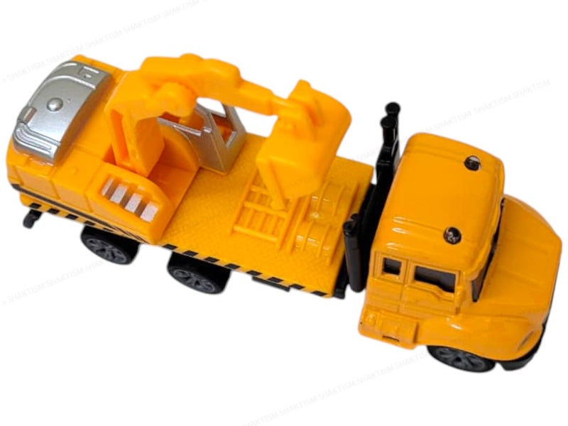 SHAKTISM Die Cast Metal Crane Truck Construction Vehicle Toy Set, Educational Play Toys for Kids 3-6 Years - Image 5