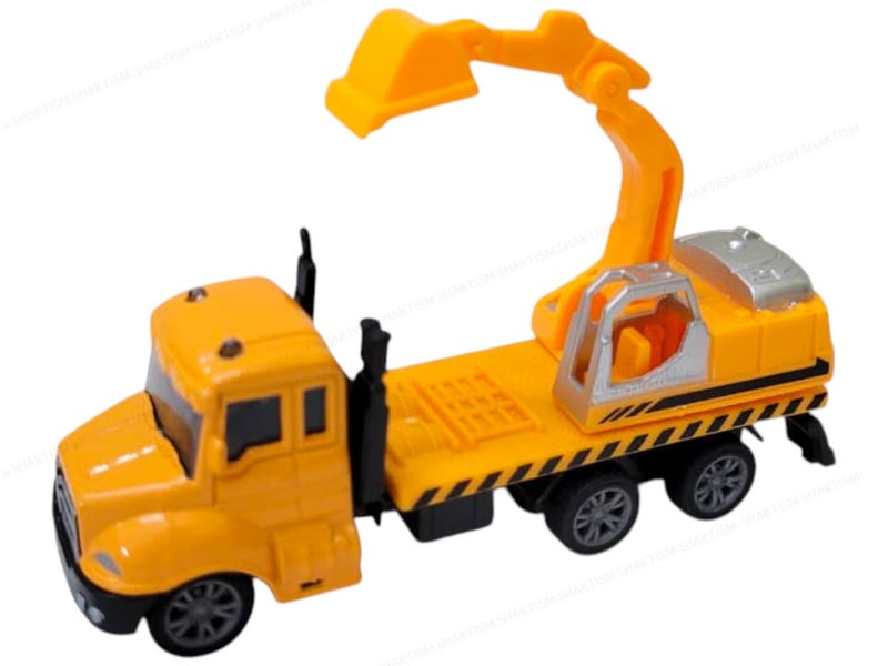 SHAKTISM Die Cast Metal Crane Truck Construction Vehicle Toy Set, Educational Play Toys for Kids 3-6 Years - Image 3
