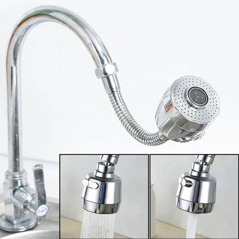 SHOWAY 360 Degree Rotating Faucet Sprayer, Double Mode Water Saving Aerator Kitchen Faucet Extender Kitchen Sink Aerators,Anti-Splash Water Saving Tap - Image 3
