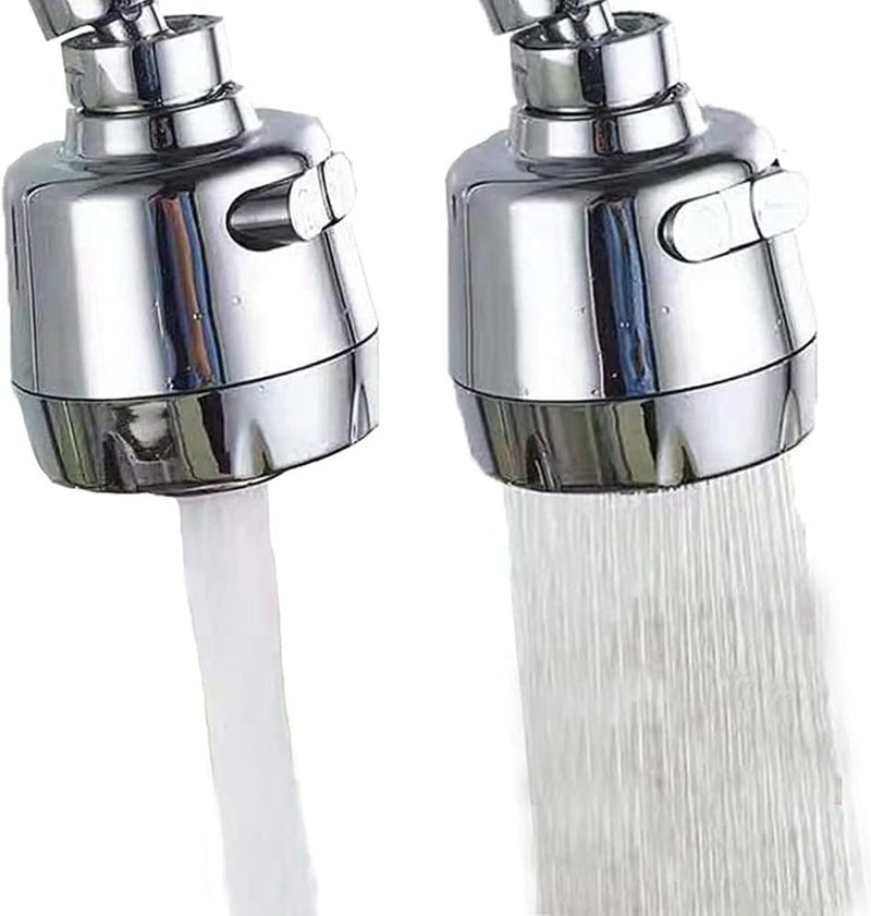 SHOWAY 360 Degree Rotating Faucet Sprayer, Double Mode Water Saving Aerator Kitchen Faucet Extender Kitchen Sink Aerators,Anti-Splash Water Saving Tap - Image 2