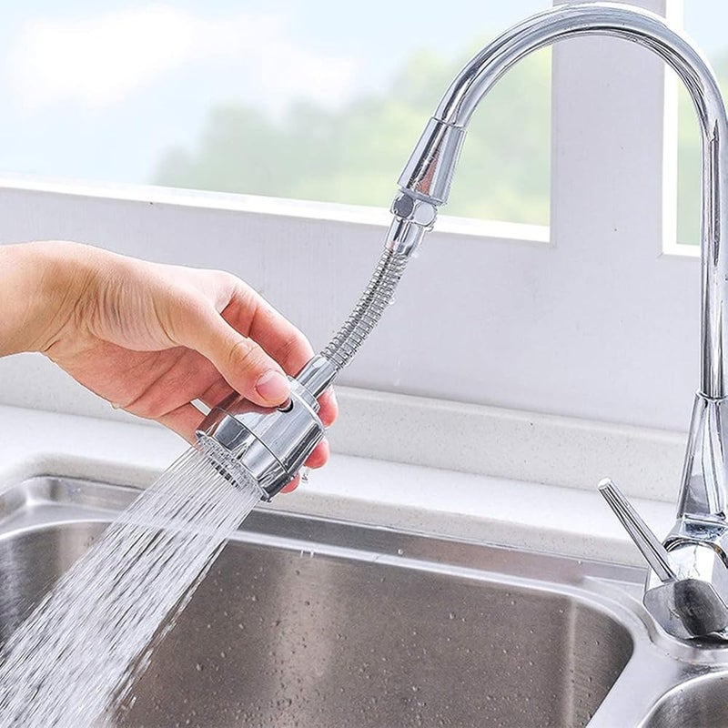 SHOWAY 360 Degree Rotating Faucet Sprayer, Double Mode Water Saving Aerator Kitchen Faucet Extender Kitchen Sink Aerators,Anti-Splash Water Saving Tap - Image 1