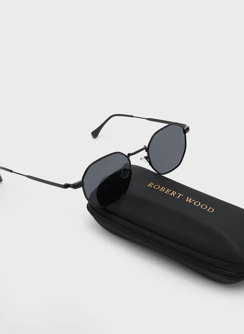 Robert Wood Polarized Lens Round Sunglasses