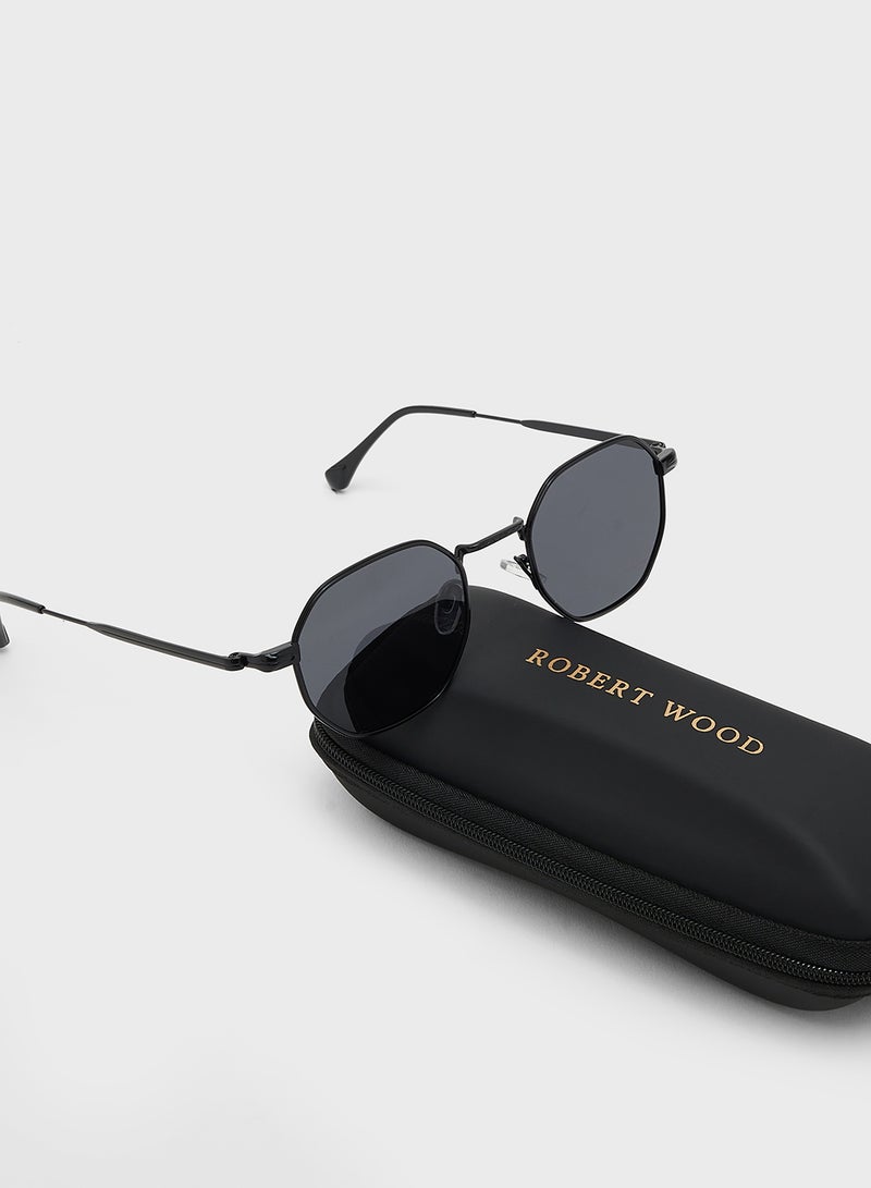 روبرت وود نظارات شمسية مستديرة بعدسات مستقطبة - Image 4