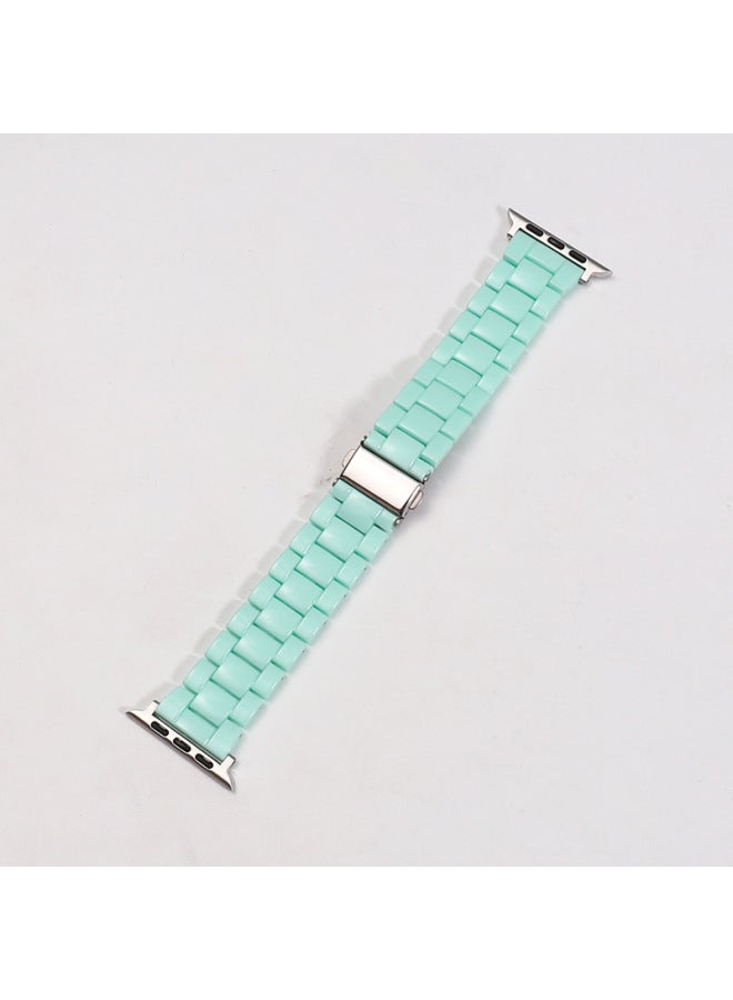 YLZ For Smart Watch Strap Straight Apple Ultra Candy Color Acrylic Transparent Rainbow Strap - Image 1