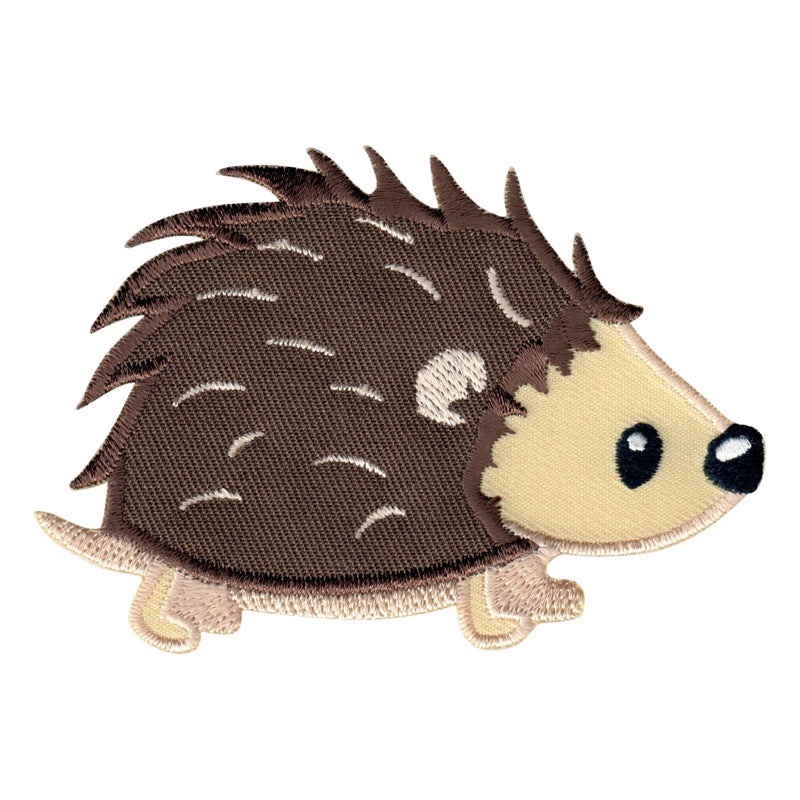 PatchMommy Hedgehog Patch Iron OnSew On  Appliques for Kids Baby