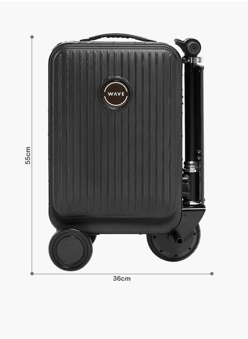 حقيبة سفر ذكية قابلة للركوب من Airwheel: سكوتر أمتعة كهربائي خفيف الوزن للسفر، مزود بقفل رقمي، ومقاوم للماء. - Image 5
