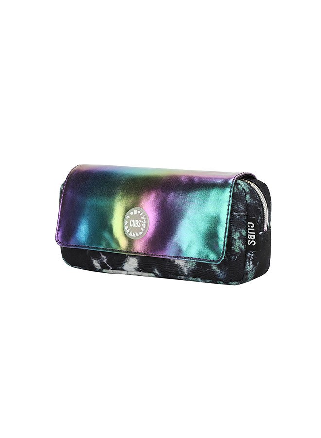 CUBS Tie Dyed Waterproof pencil case pouch with flap/zip closure - Image 2