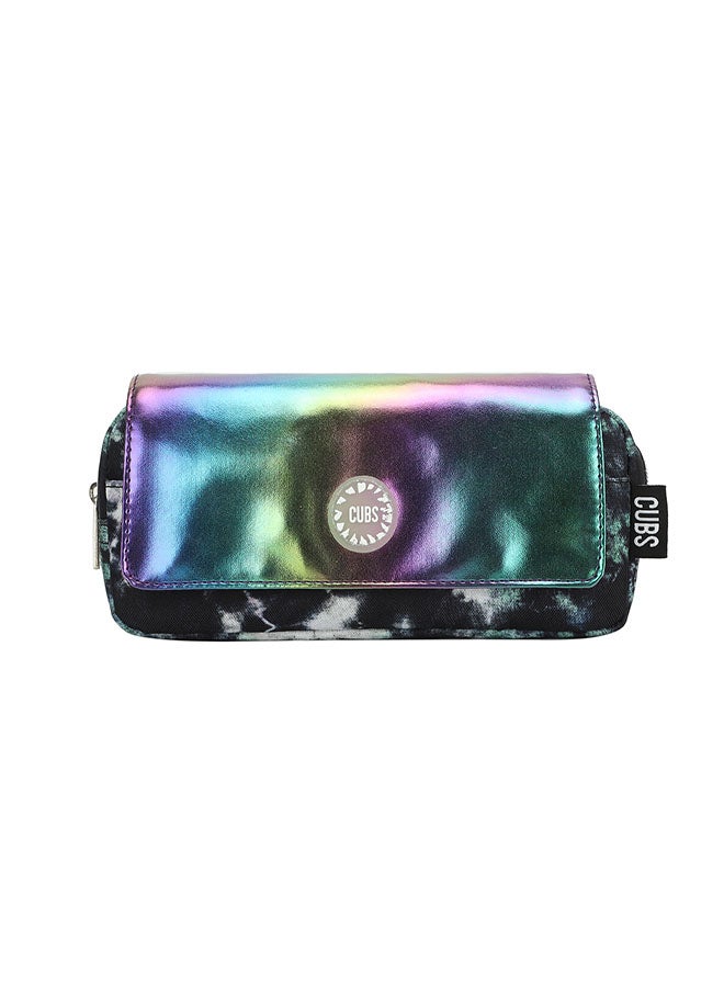 CUBS Tie Dyed Waterproof pencil case pouch with flap/zip closure - Image 1