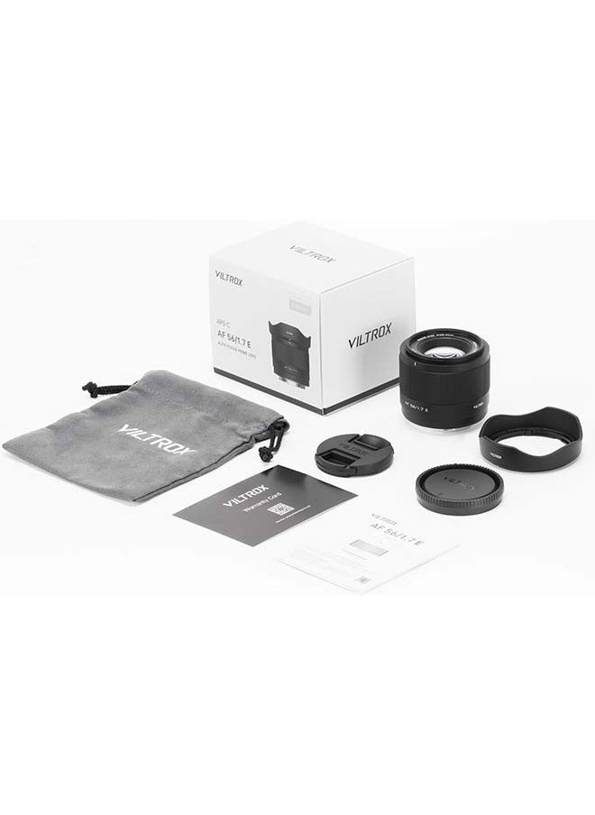 فيلتروكس عدسة VILTROX AF 56 ملم f/1.7 E لسوني,عدسة سوني برايم إي ماونت 56 ملم f1.7 لسوني a7iv a7rv a6400 a6700 ZV-E10 (APS-C)  - Image 5