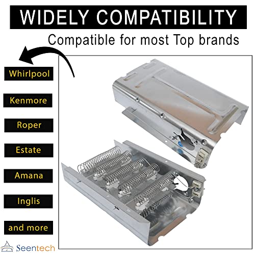 Seentech UPGRADED 279838 Dryer Heating Element by Seentech, Compatible with Whirlpool & Kenmore Electric Dryers - Replaces 2438 3398064 8565582 AH334313 EXP279838 AP3094254 279837 279838VP 3398064 8565582 - Image 2