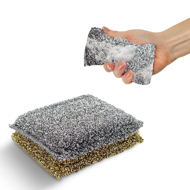 DR. SCHAVIT Perfect Scour 2 Pack Scrub Sponges For Kitchen - Multipurpose Non-Scratch Sponge With Heavy Duty Scouring Power - Soft And Fast Cleaning Scrubber For Cleaning Dishes  Pans  Pots And Hard Stains - Image 1