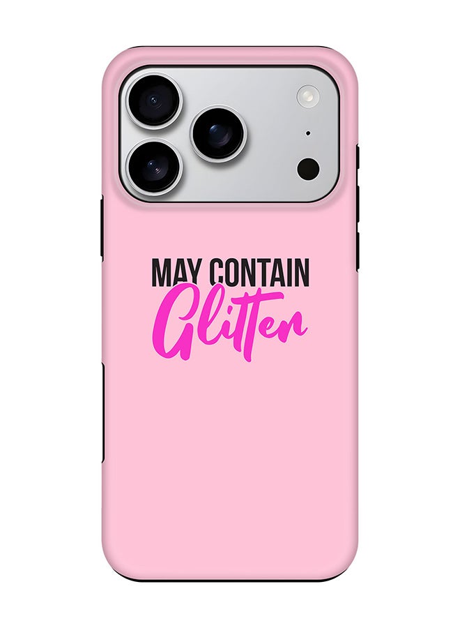 Stylizedd Tough Pro Magnetic Case for iPhone 17 Pro, Dual Layer hybrid PC + TPU Mobile Cover Matte - May contain Glitter