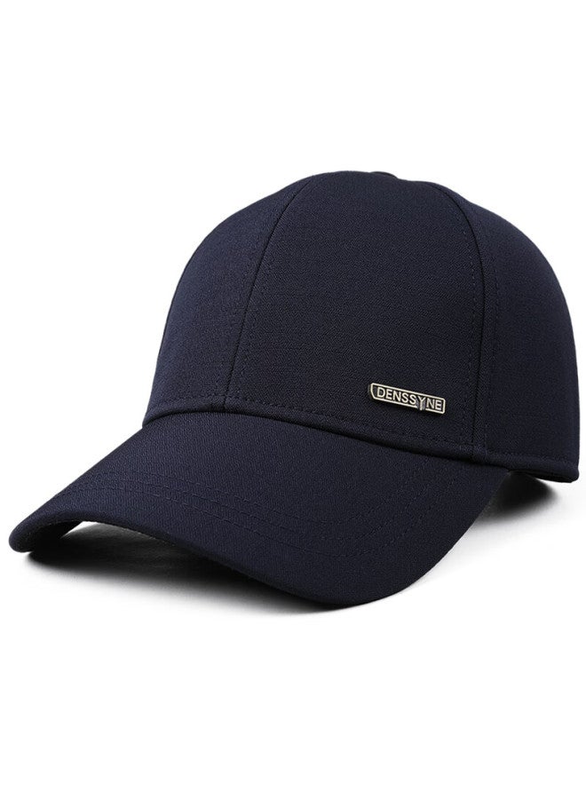 Denssyne Winter Men's Premium Fading-resistant Baseball Cap, Structured Hard Top, Fleece-lined Thickened Outdoor Cold-resistant Duckbill Hat