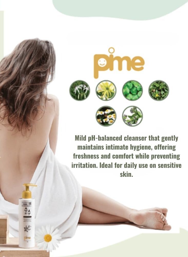 pime K-Beauty Feminine Wash 150g x2 – pH-Balanced Gentle Cleanser for Odor Control, Freshness & Antibacterial Protection, Daily Intimate Care - Image 2