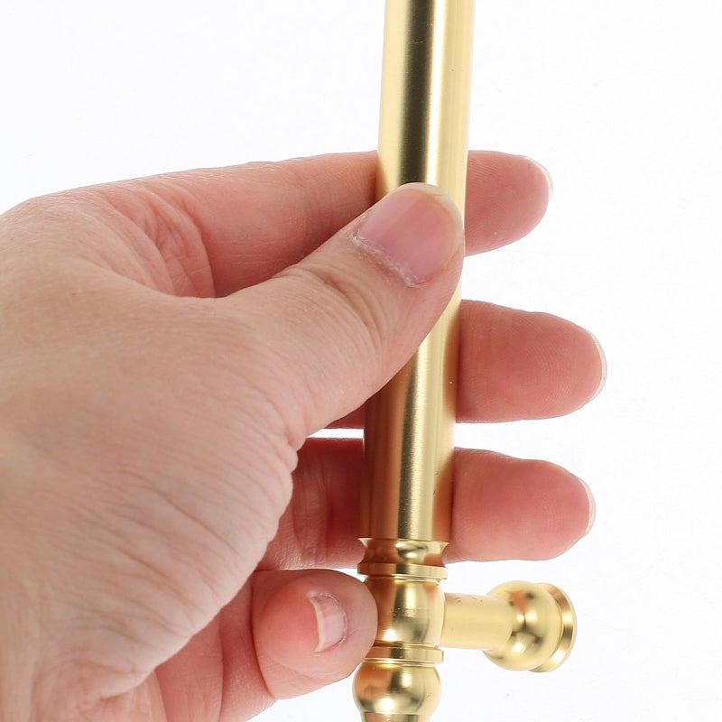 Brushed Gold Cabinet Handles 560mm Hole Center Metal Drawer Pulls 5 Pack - Image 5