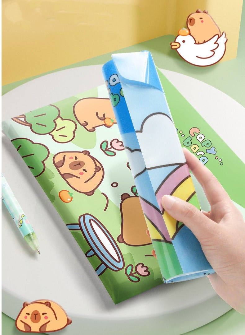5-piece set of cute cartoon file bags, A4 size file folders - Image 3
