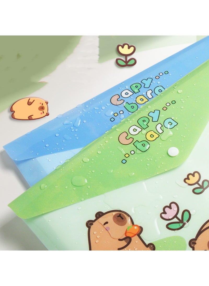 5-piece set of cute cartoon file bags, A4 size file folders - Image 4