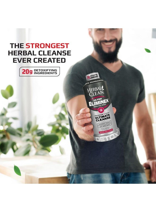 Herbal Clean - Ultra Eliminex, Premium 1 Step Ultimate Cleanse, Same-Day Detox, (Dragon Fruit, 32 fl oz) - Image 5