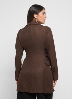 ELLA Longline Double Breasted Blazer  - Image 2