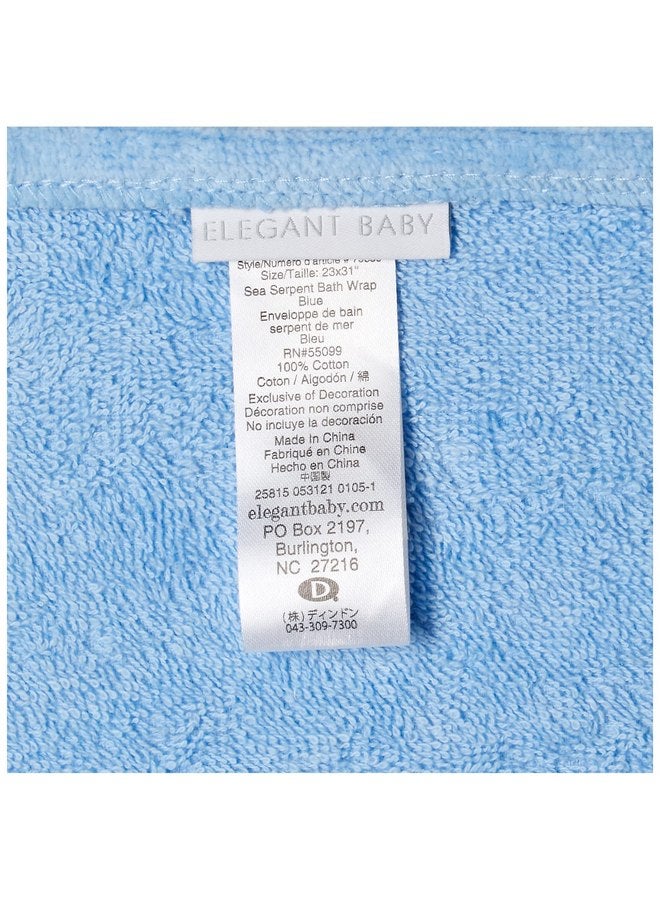 إليجانت بيبي هدية استحمام أنيقة للأطفال الأكثر مبيعًا - منشفة قطنية بغطاء رأس، أزرق بحري - Image 2