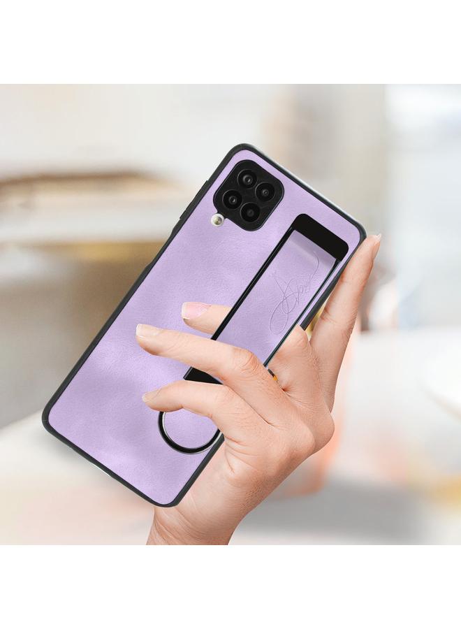 S-TOP Case For Samsung Galaxy A12 Wristband Holder Leather Back Phone Case - Image 5