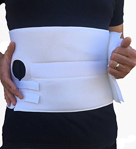 Alpha Medical Stoma Support Ostomy Hernia Belt for Colostomy Bag Abdominal Binder with Stoma Opening L0625 Medium Length 6 High - Image 2