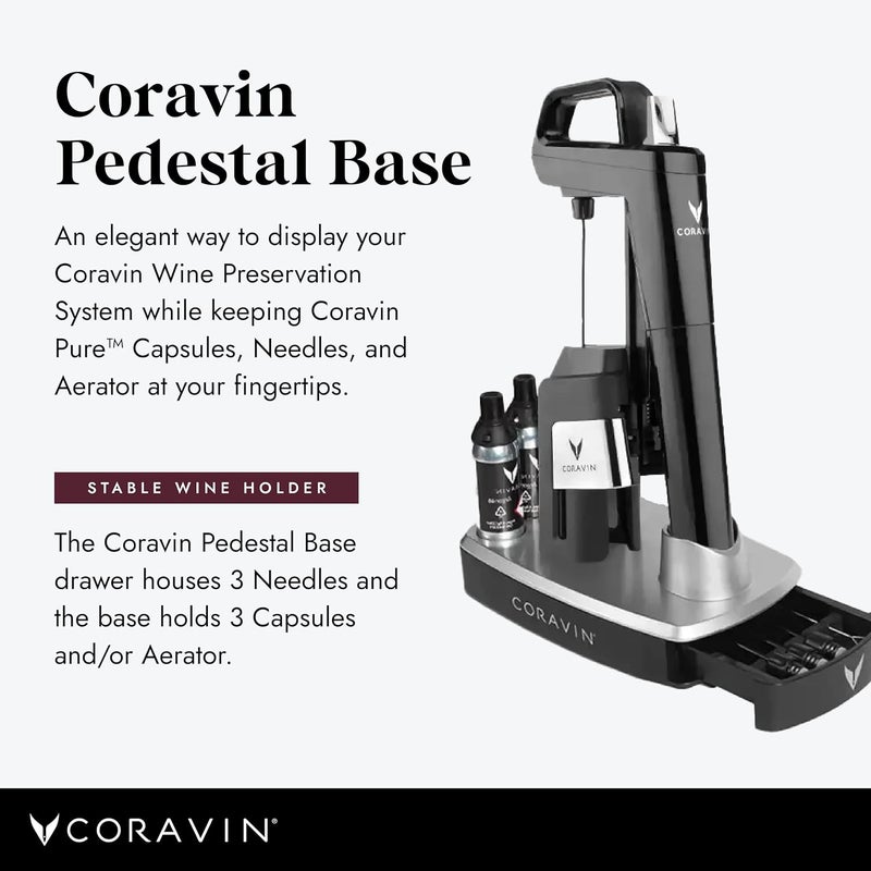 Coravin Premium Pedestal Base  to Hold Timeless Pivot Wine by The Glass Systems - Image 3