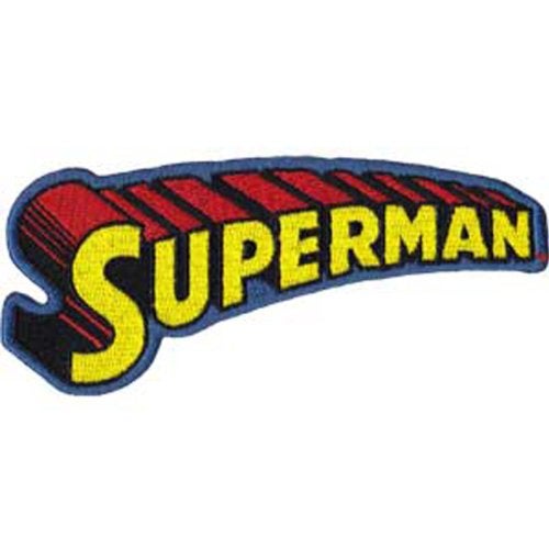 C&D Visionary Application Superman Text Logo Patch - Image 1