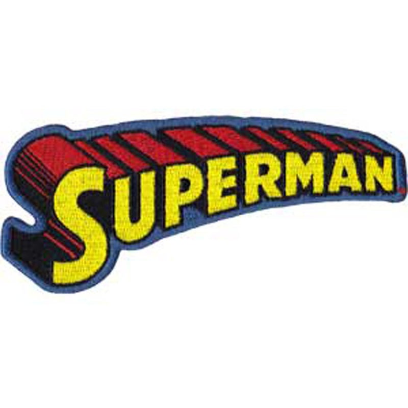 C&D Visionary Application Superman Text Logo Patch - Image 3