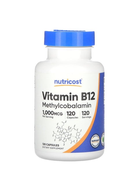 Nutricost, Vitamin B12, 1,000 mcg, 120 Capsules