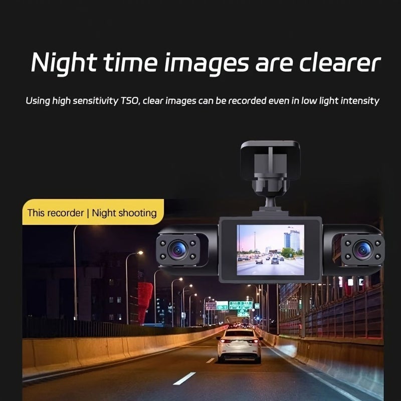 Model 4 Lens Y107 HD Dash Camera 4 Lens Real Time Recording Front Rear Left And Right Wide Angle Rotatable Lens Loop Recording Gravity Sensor Universal For Multiple Vehicles - Image 3