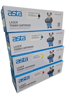 Asta Toner cartridge 067 067H Toner Set (With Chip) Compatible with Canon 067 067H Works With Toner Canon i-SENSYS MF655CDW MF657CDW LBP631CW LBP633CDW MF651CW Printers (Black Cyan Yellow Magenta)  - Image 1