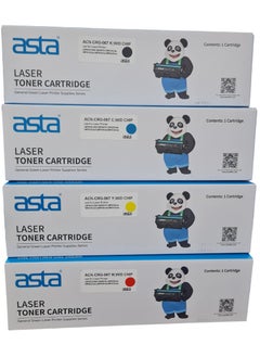 Asta Toner cartridge 067 067H Toner Set (With Chip) Compatible with Canon 067 067H Works With Toner Canon i-SENSYS MF655CDW MF657CDW LBP631CW LBP633CDW MF651CW Printers (Black Cyan Yellow Magenta)  - Image 2