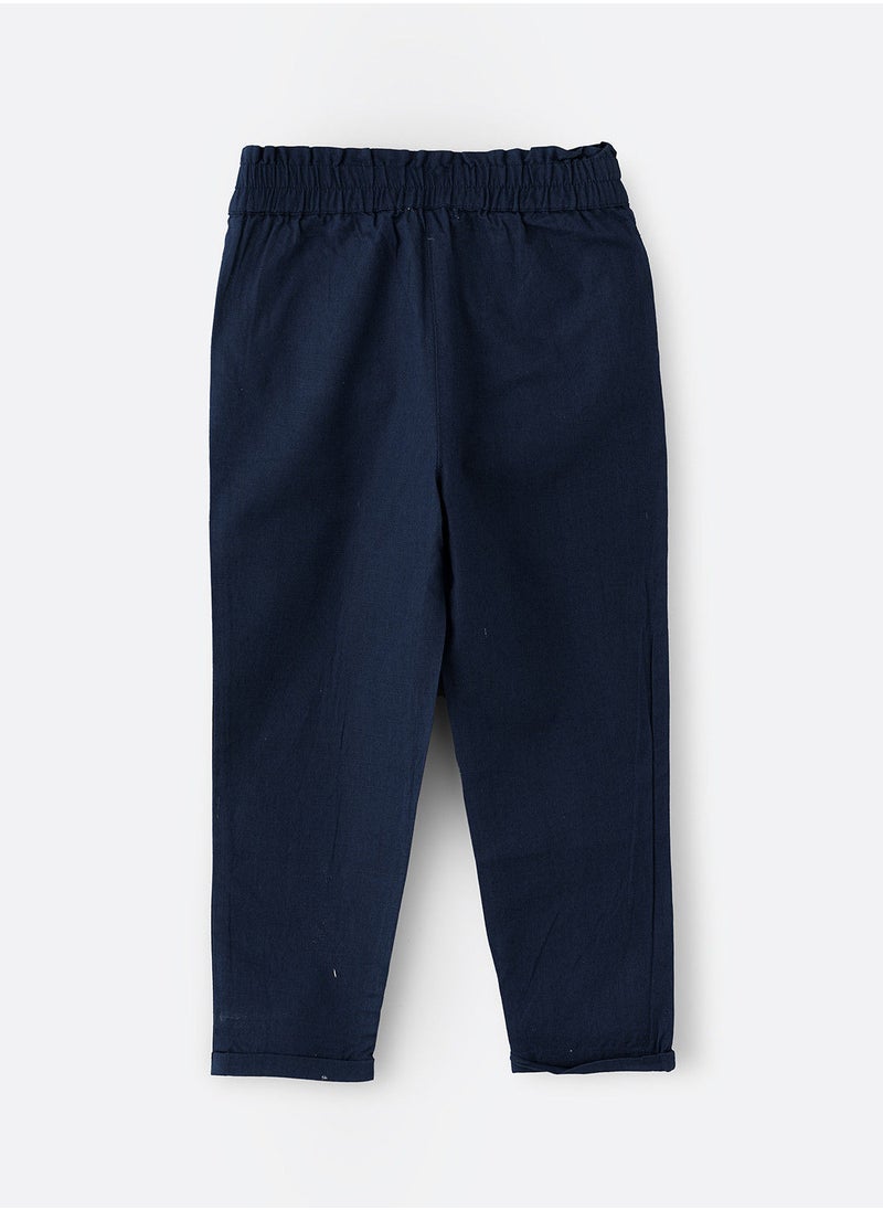 Jelliene Woven pull on pant with paperbag waist  - Image 2