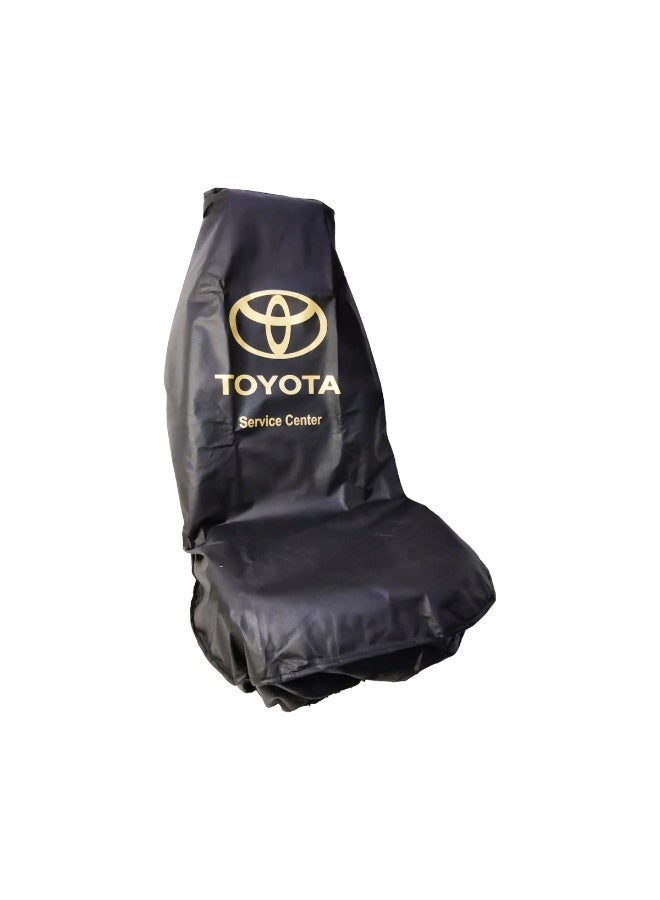 TOYOTA Car Seat Cover Universal Fit Waterproof Dust Protection Seat Protector with Logo Design for Workshop Service Center Garage Use - Image 2