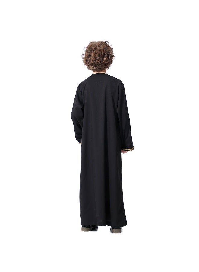 Hanyimidoo Arabic Thobe Muslim Thobe Boy’s Muslim Long Sleeves Kids Robe Islamic Boys Thobe - Image 5