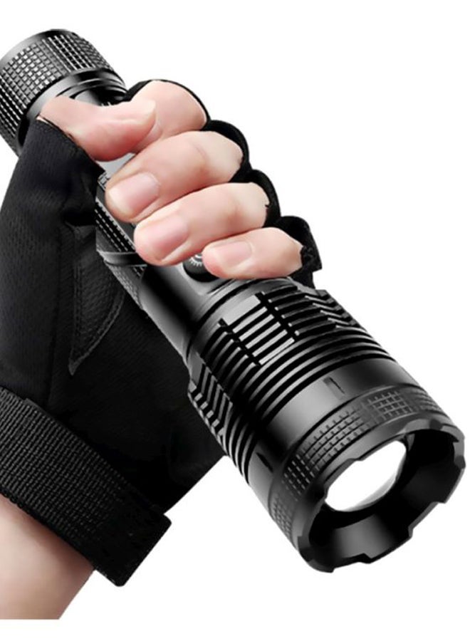 NIBEMINENT USB Input And Output Safety Flashlight Black 17.8x8x3.8cm  - Image 3