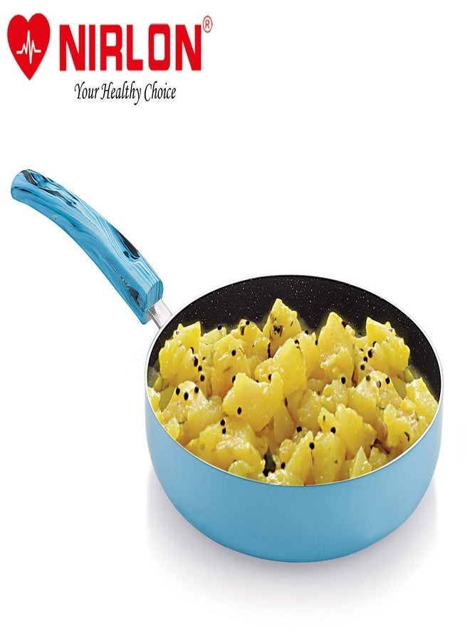Nirlon Non Stick Aluminium Non Induction Blue Sea Fry Pan - Image 5