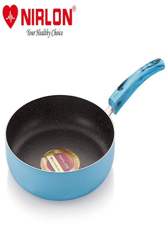 Nirlon Non Stick Aluminium Non Induction Blue Sea Fry Pan - Image 3