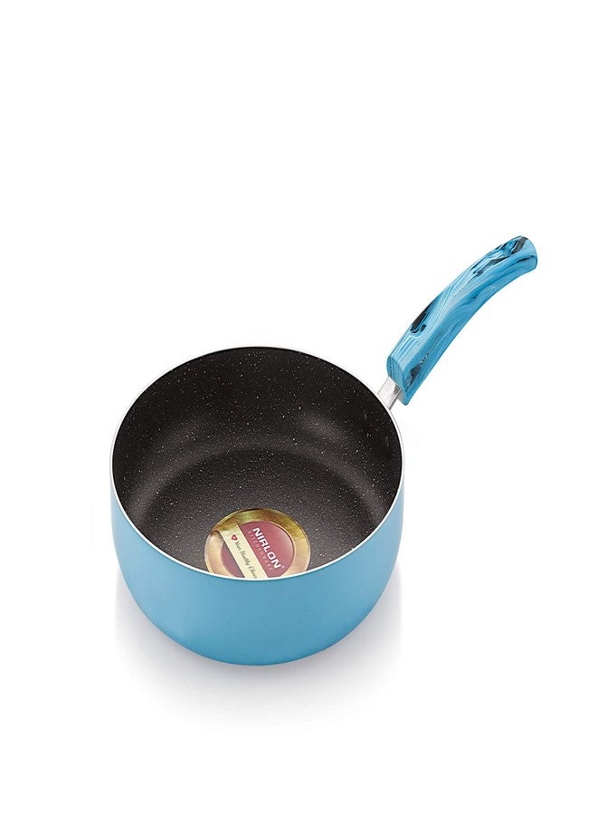 Nirlon Non Stick Aluminium Non Induction Blue Sea Fry Pan - Image 1